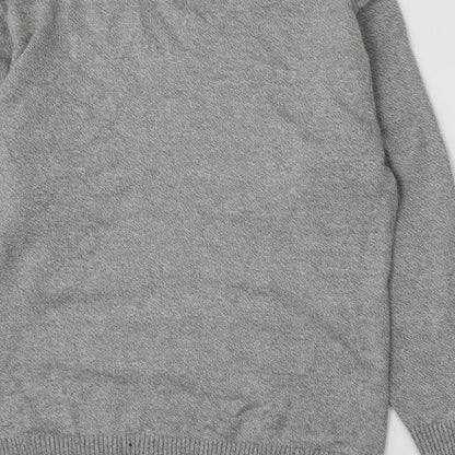 Greenwoods Mens Grey  Knit Pullover Jumper Size M