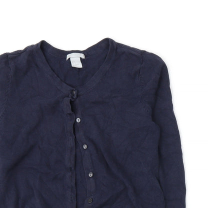 H&M Womens Blue  Knit Cardigan Jumper Size S