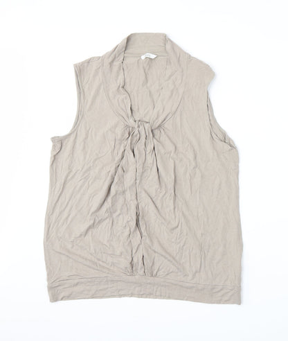 Womens UK Size 18 Marks and Spencer Beige Basic Tank