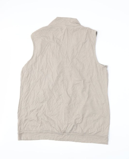 Womens UK Size 18 Marks and Spencer Beige Basic Tank