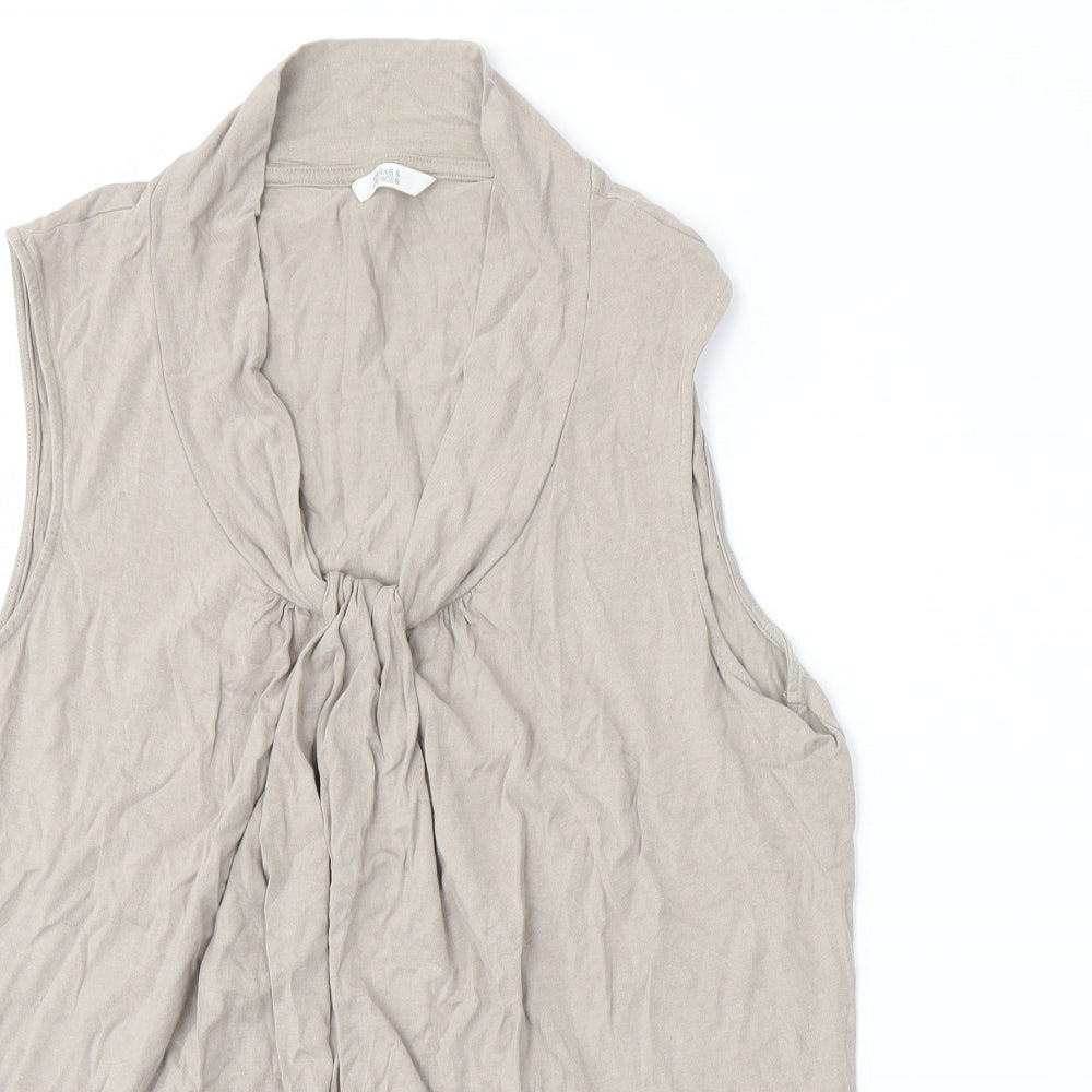 Womens UK Size 18 Marks and Spencer Beige Basic Tank