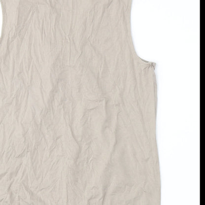 Womens UK Size 18 Marks and Spencer Beige Basic Tank