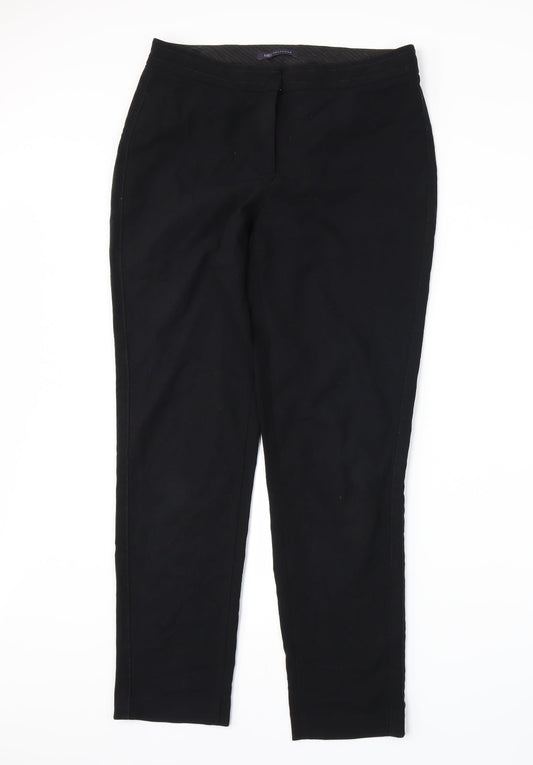 Womens UK Size 10 Marks and Spencer Regular Fit  Black Trousers
