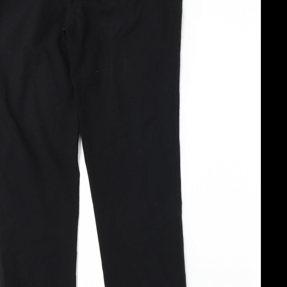 Womens UK Size 10 Marks and Spencer Regular Fit  Black Trousers