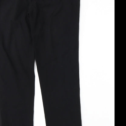 Womens UK Size 10 Marks and Spencer Regular Fit  Black Trousers