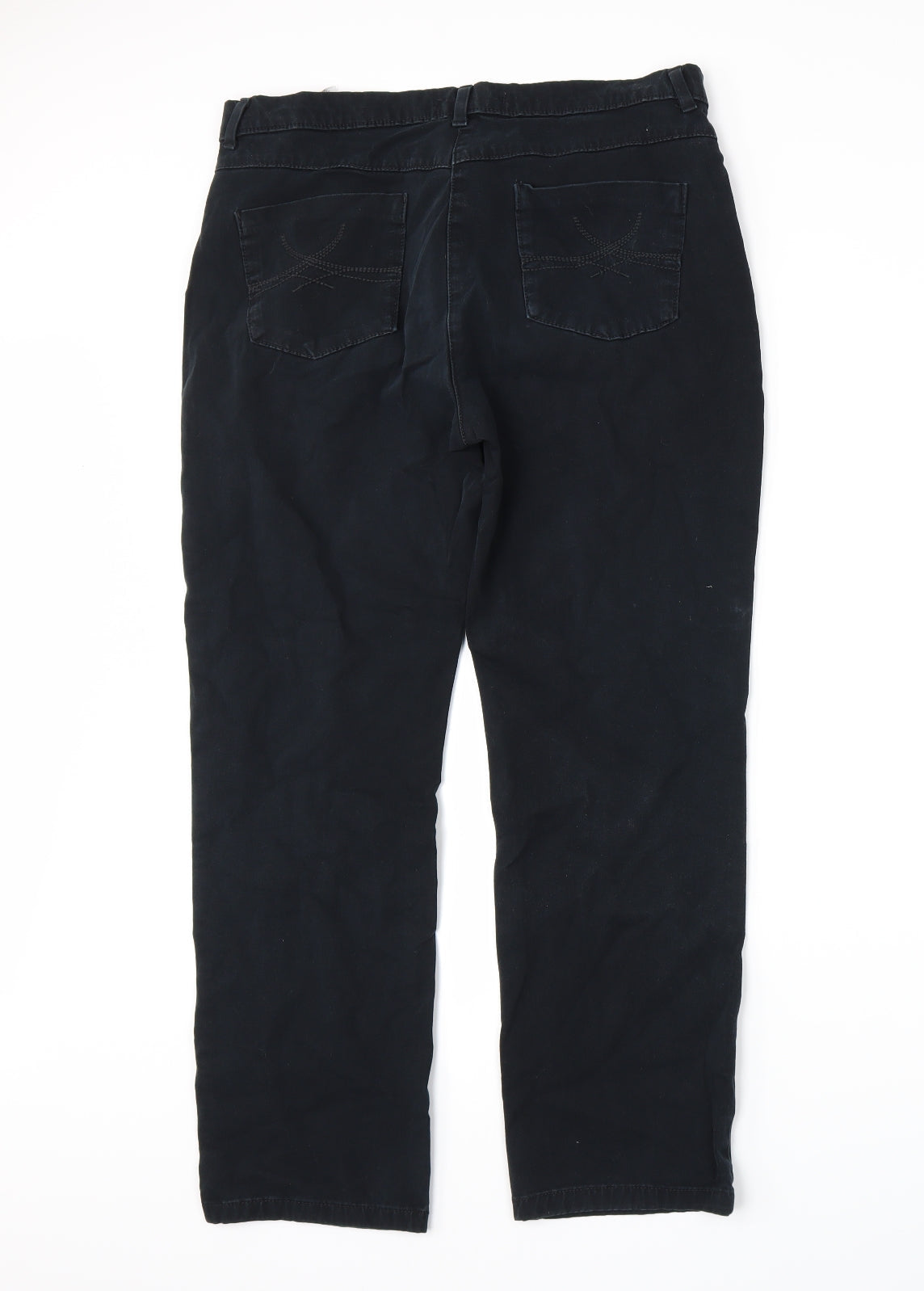 Womens UK Size 14 Marks and Spencer Regular Fit  Black Trousers