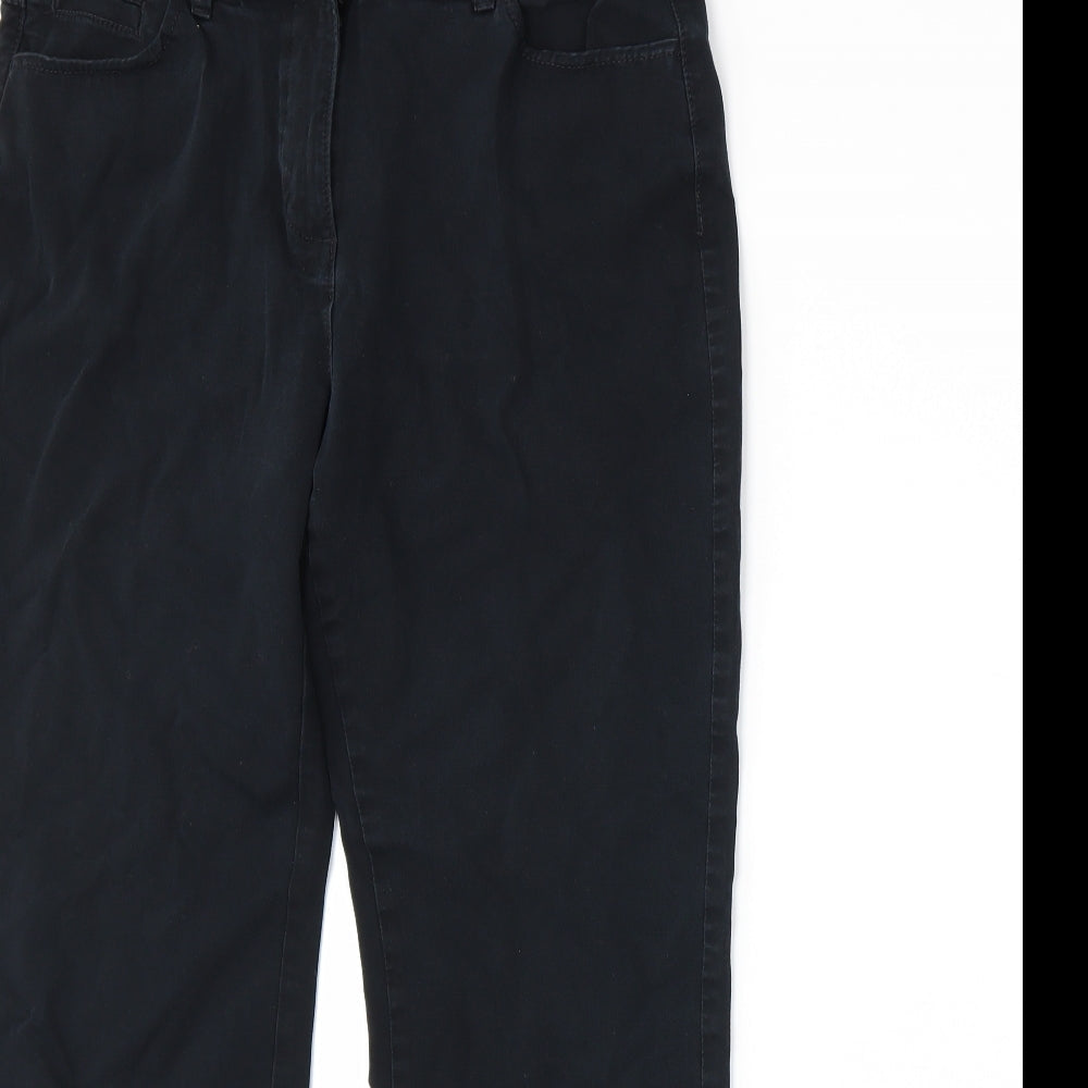 Womens UK Size 14 Marks and Spencer Regular Fit  Black Trousers