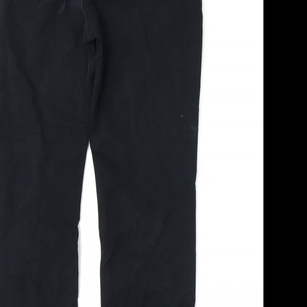 Womens UK Size 14 Marks and Spencer Regular Fit  Black Trousers