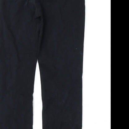 Womens UK Size 14 Marks and Spencer Regular Fit  Black Trousers