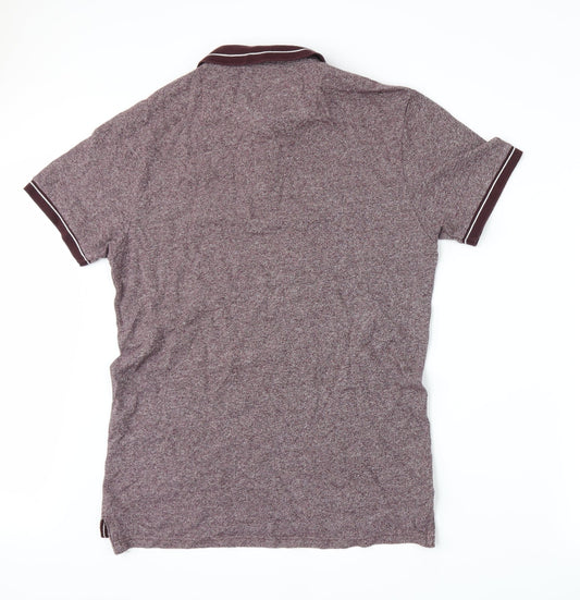 Nutmeg Mens Red    Polo Size S