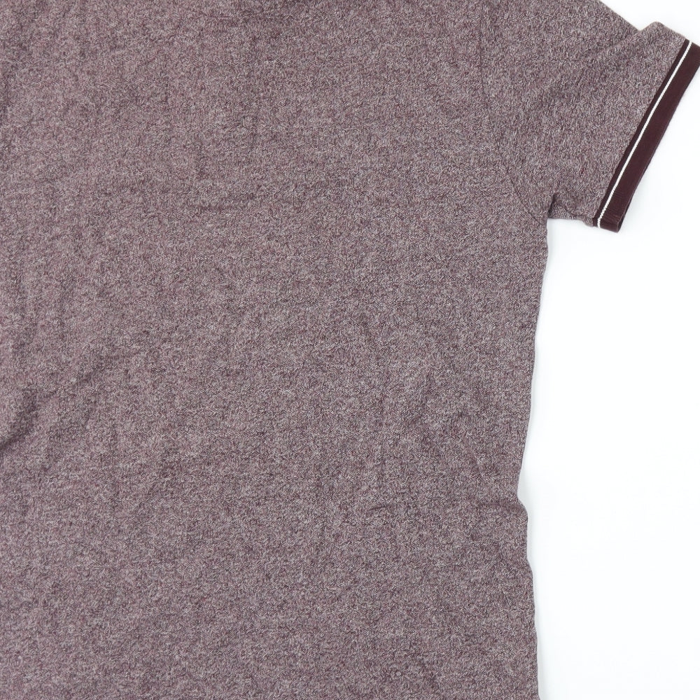 Nutmeg Mens Red    Polo Size S