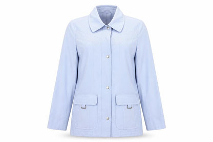 EWM Womens Blue   Overcoat Coat Size 10