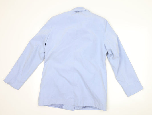 EWM Womens Blue   Overcoat Coat Size 10