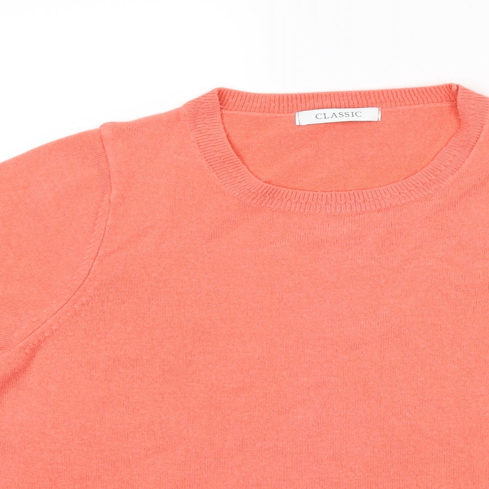 Womens UK Size 8 Marks and Spencer Pink Basic T-Shirt