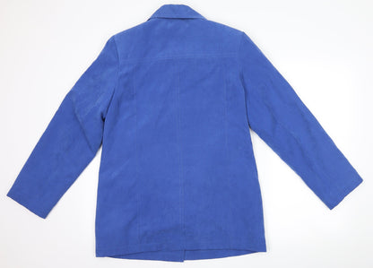 EWM Womens Blue   Overcoat Coat Size 10