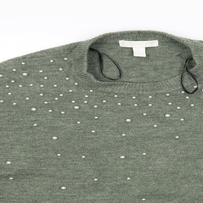 H&M Womens Green   Pullover Jumper Size M