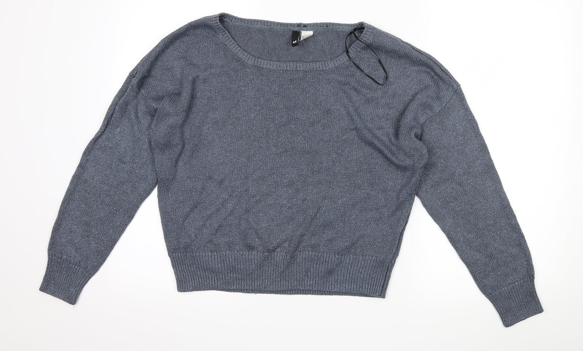 H&M Womens Blue   Pullover Jumper Size M
