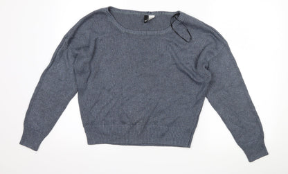 H&M Womens Blue   Pullover Jumper Size M