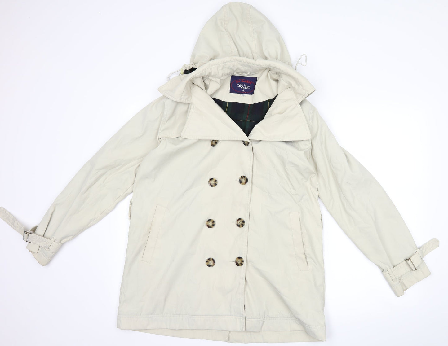 sea harbour Womens Beige   Overcoat Coat Size XS
