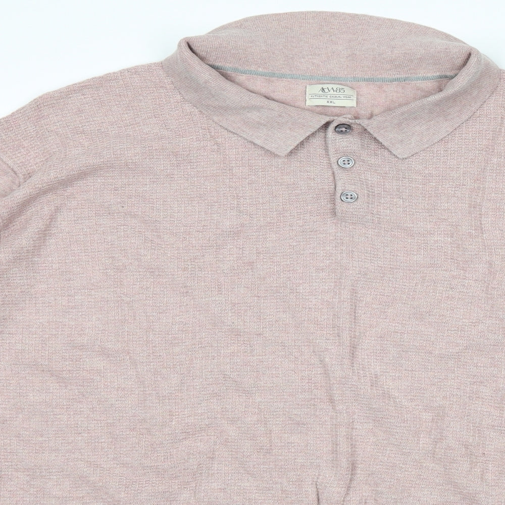 Matalan Mens Pink    Polo Size 2XL