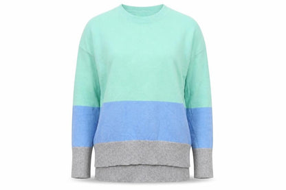 Oasis Womens Blue Striped  Pullover Jumper Size XS
