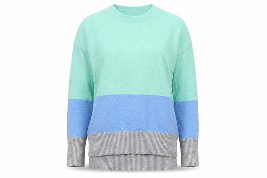 Oasis Womens Blue Striped  Pullover Jumper Size XS