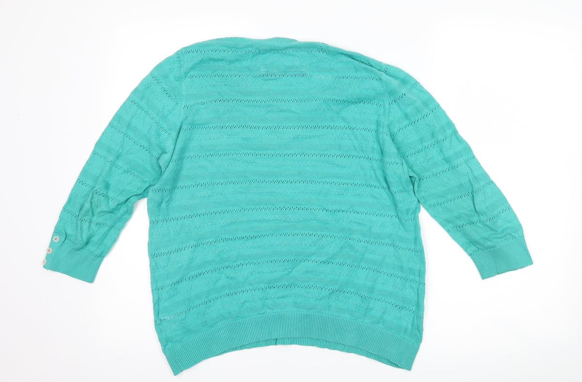 Marks & Spencer Womens Green   Pullover Jumper Size 12