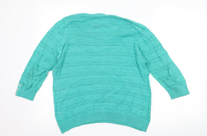 Marks & Spencer Womens Green   Pullover Jumper Size 12
