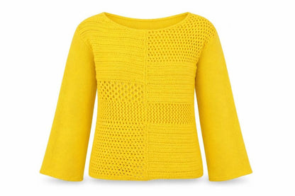 Papaya Womens Yellow   Pullover Jumper Size S