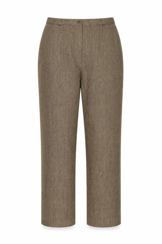 Womens UK Size 16 Berkertex Regular Fit  Brown Trousers
