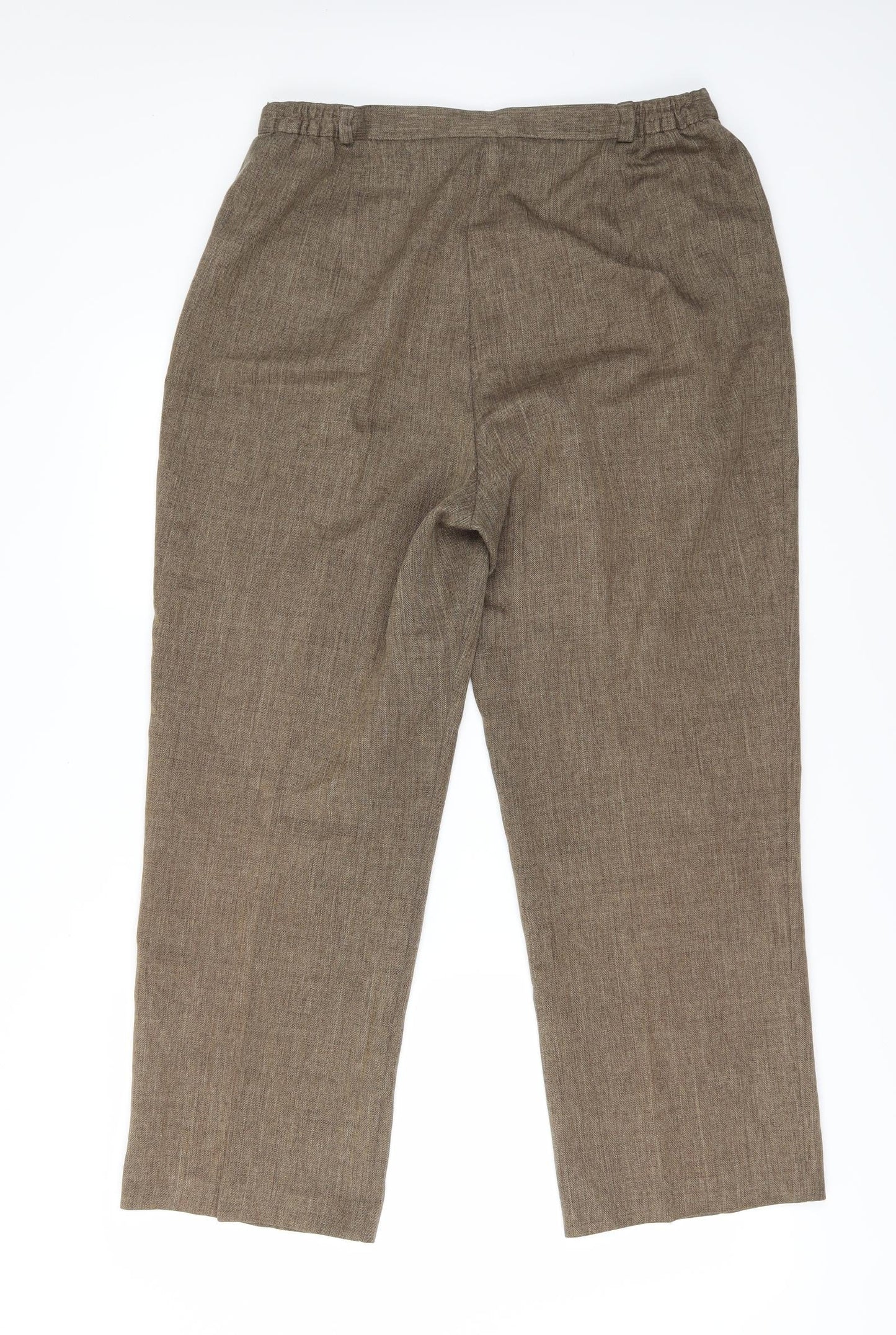 Womens UK Size 16 Berkertex Regular Fit  Brown Trousers