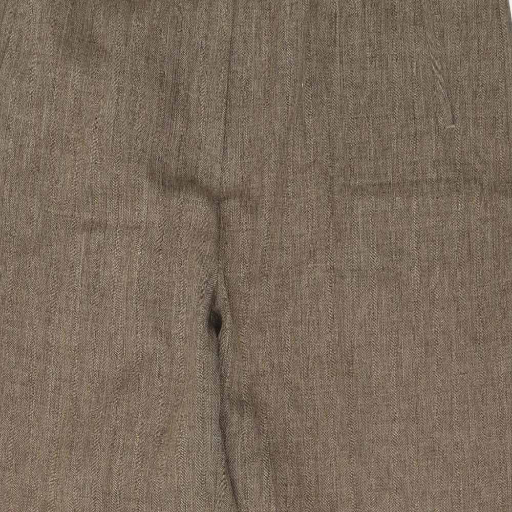 Womens UK Size 16 Berkertex Regular Fit  Brown Trousers