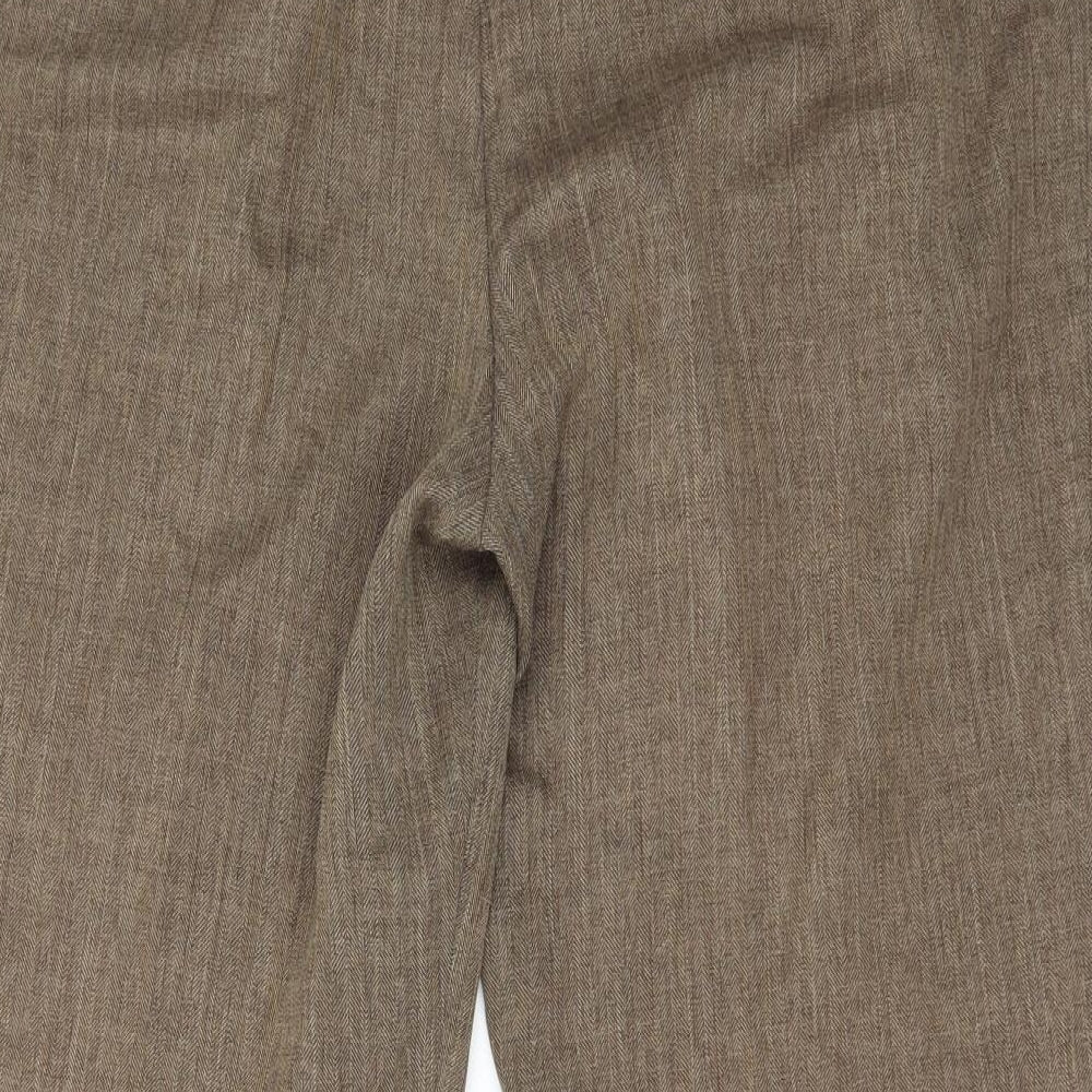 Womens UK Size 16 Berkertex Regular Fit  Brown Trousers