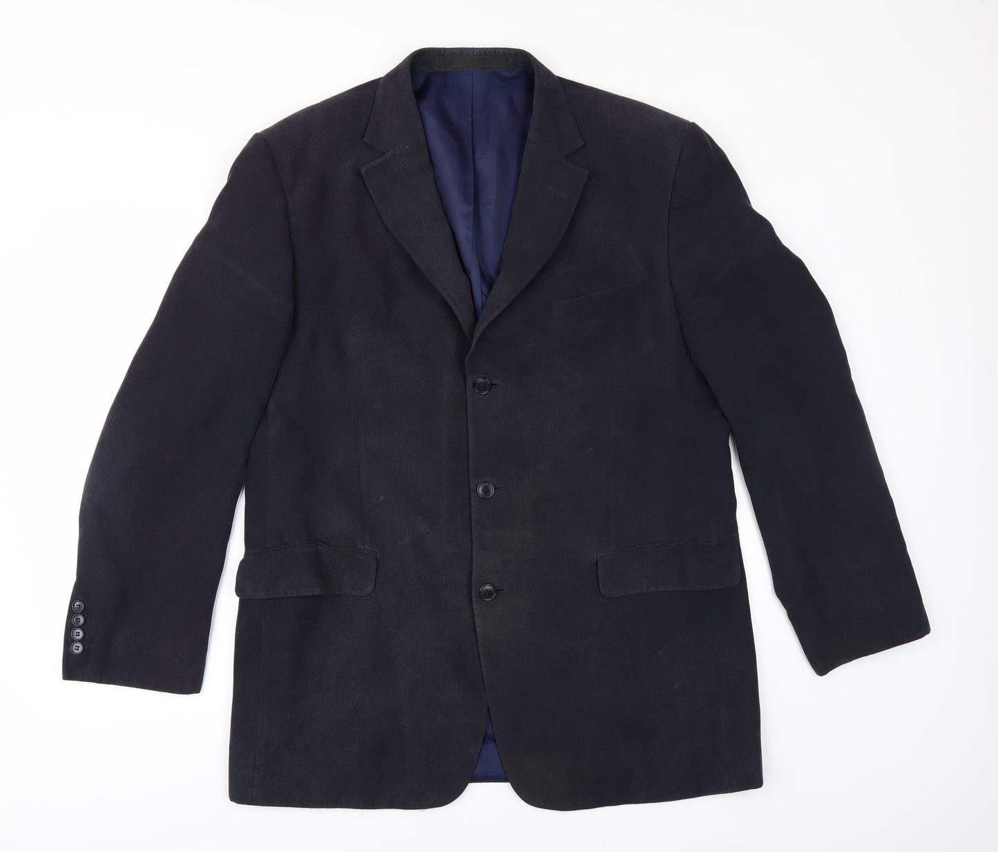 Mens UK Size 42 Marks and Spencer Regular Blue Suit Jacket
