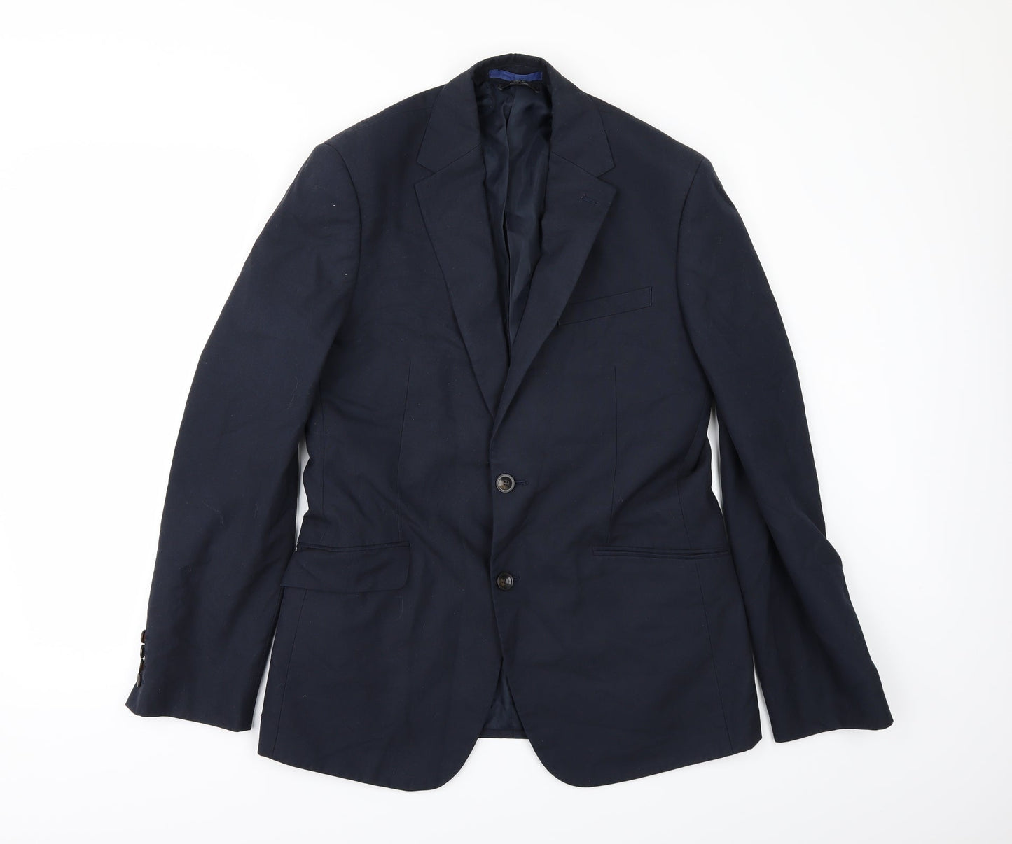 Mens UK Size 38 Marks and Spencer Regular Blue Suit Jacket