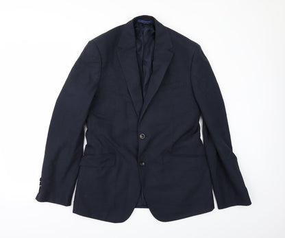 Mens UK Size 38 Marks and Spencer Regular Blue Suit Jacket