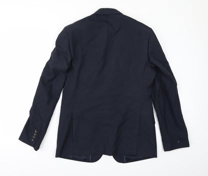 Mens UK Size 38 Marks and Spencer Regular Blue Suit Jacket
