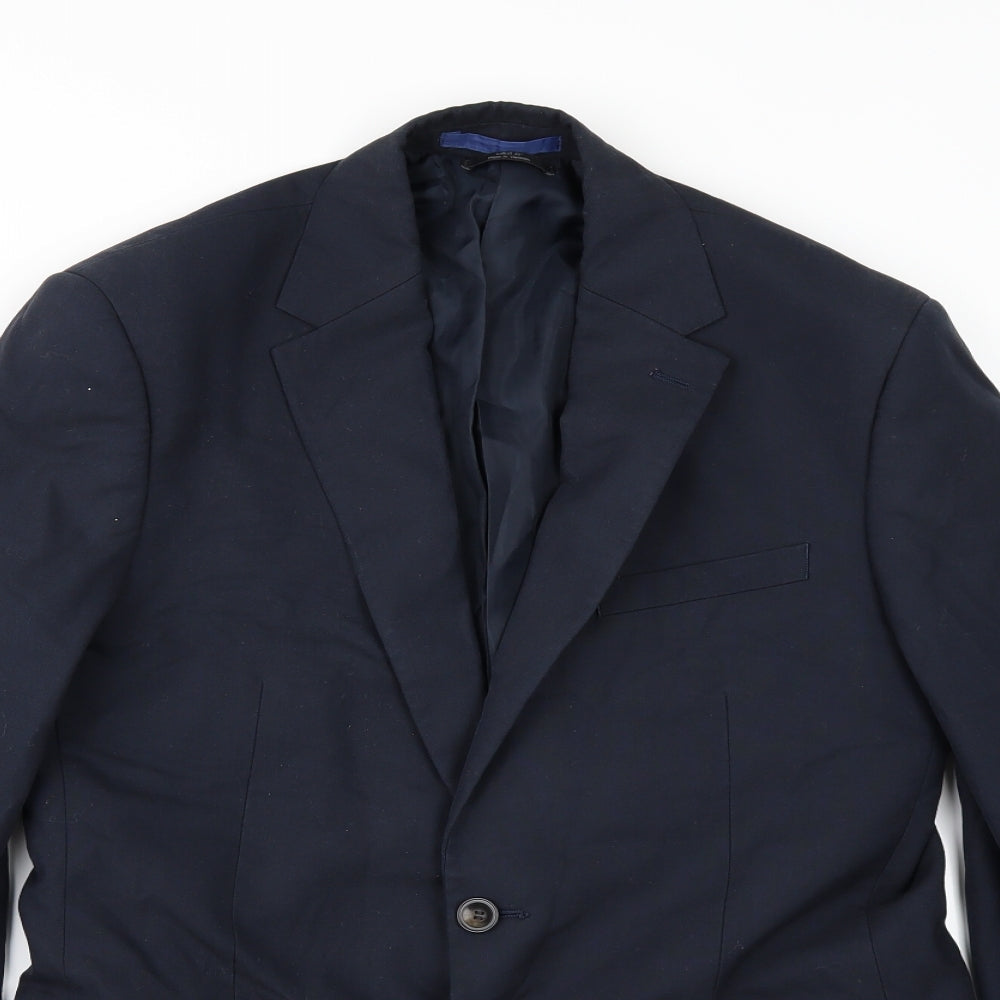 Mens UK Size 38 Marks and Spencer Regular Blue Suit Jacket