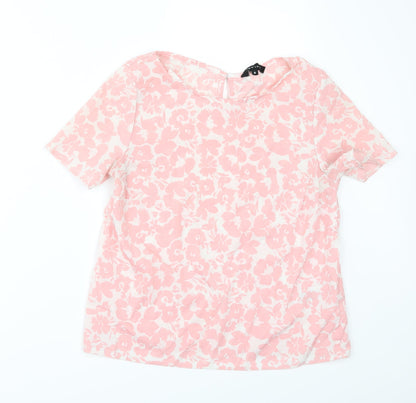 Womens UK Size 8 New Look Pink Tunic Blouse