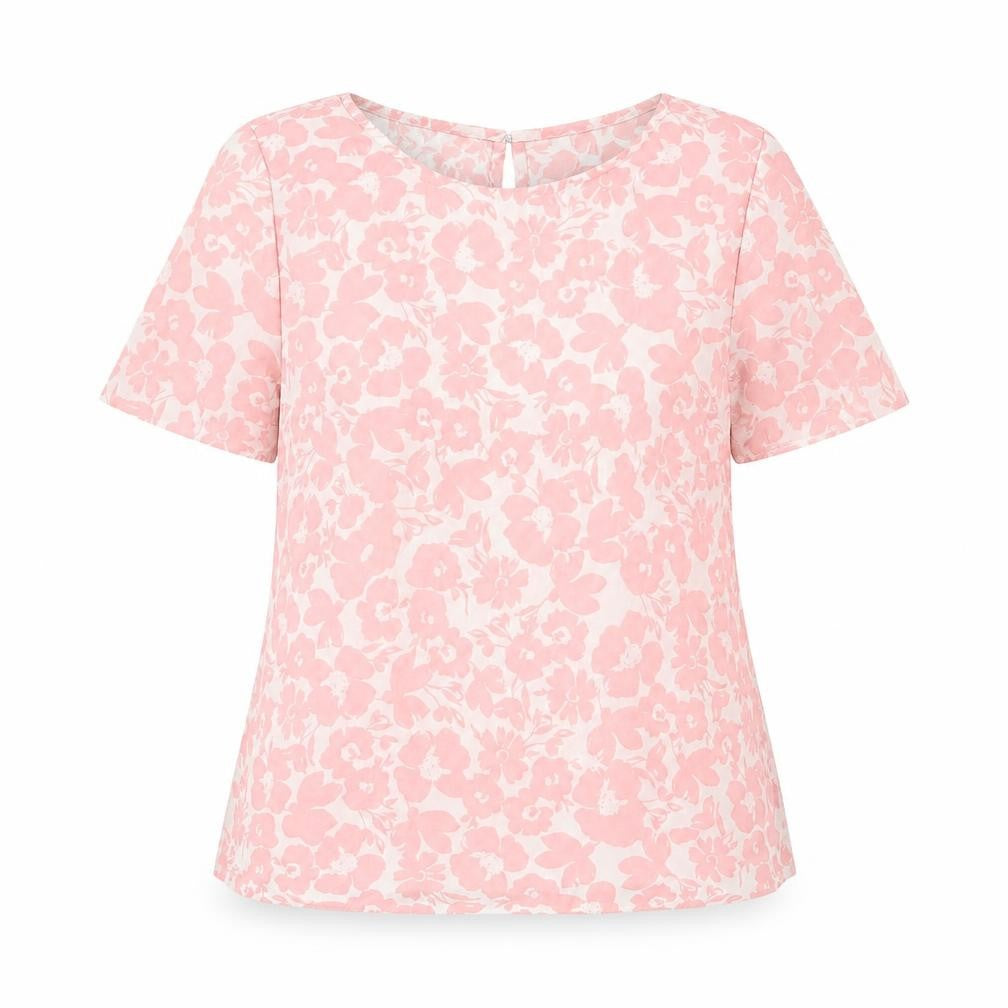 Womens UK Size 8 New Look Pink Tunic Blouse