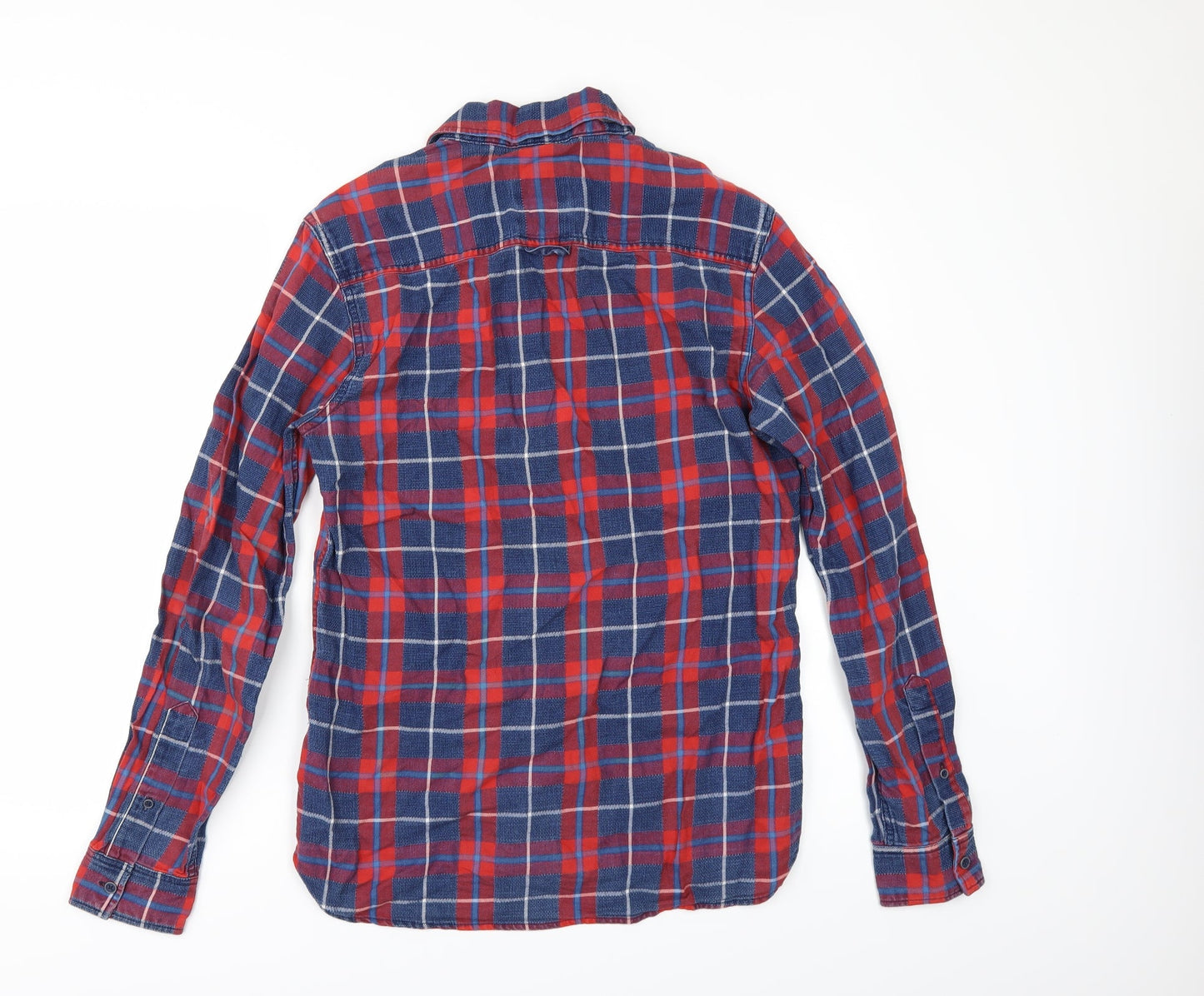 Mens UK Size S Preworn Multicoloured  Button-Up Long Sleeve Casual Shirt