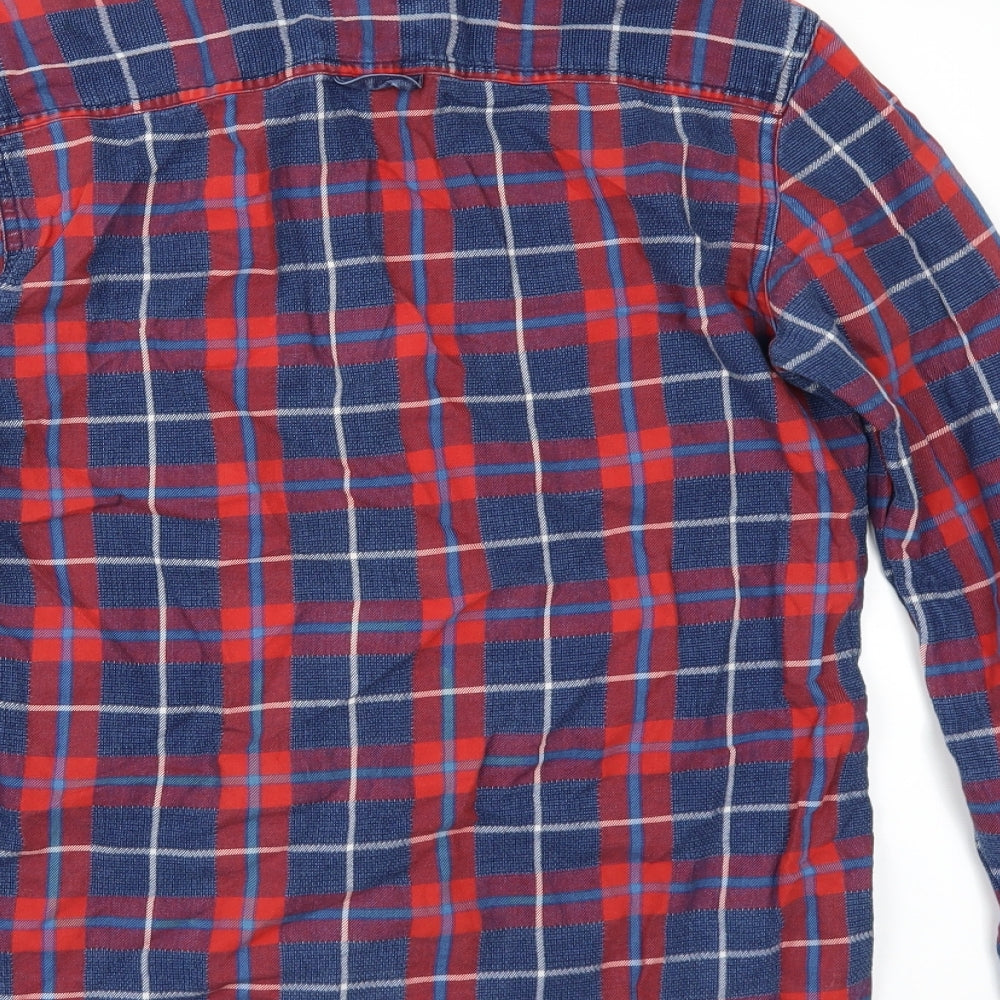 Mens UK Size S Preworn Multicoloured  Button-Up Long Sleeve Casual Shirt
