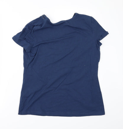 Charter Club Womens Blue   Basic T-Shirt Size M