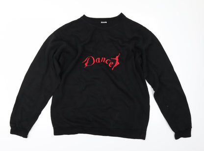 origenarts Womens Black   Pullover Sweatshirt Size M