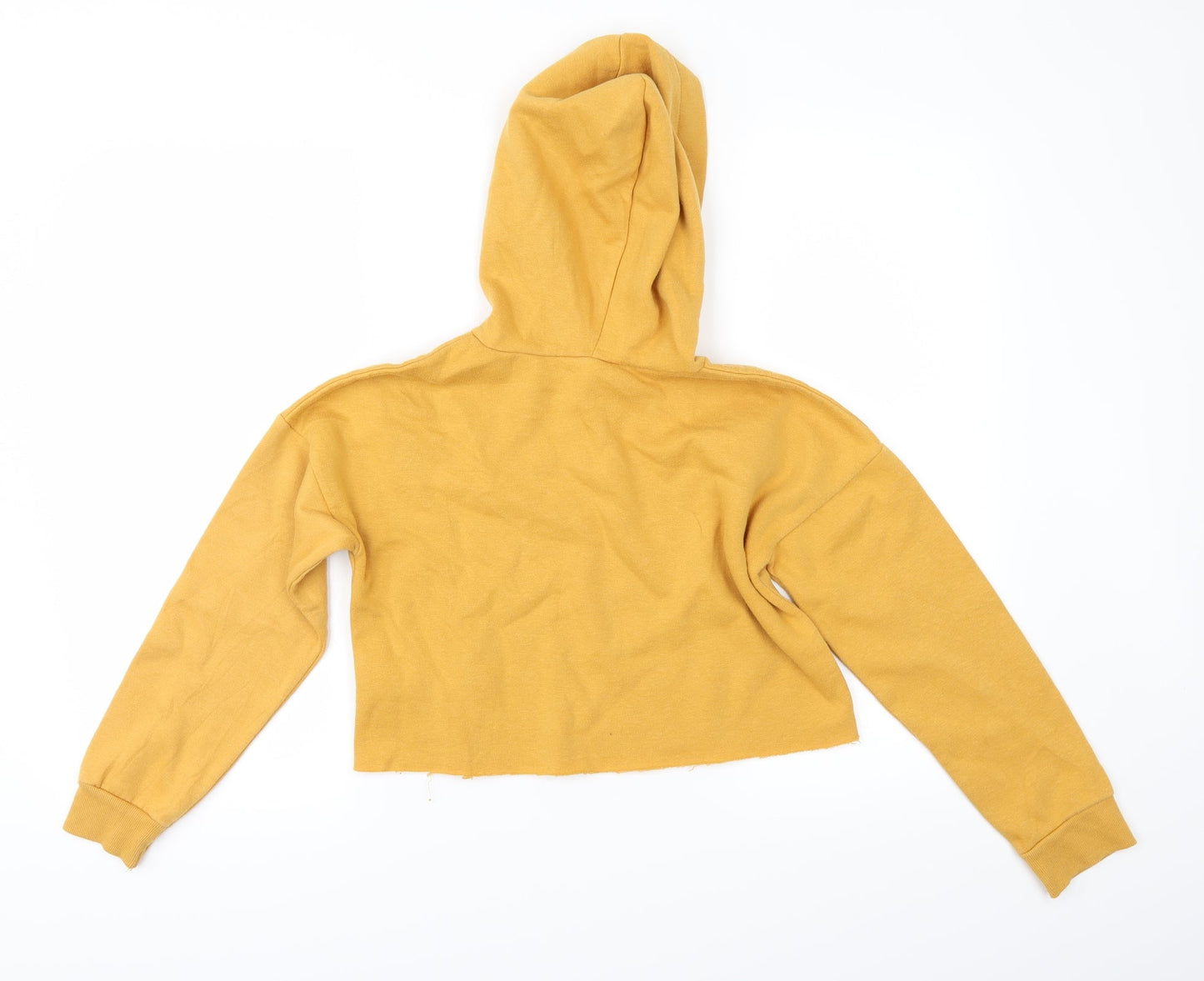 New Look Girls Yellow   Pullover Hoodie Size 10-11 Years  - cropped