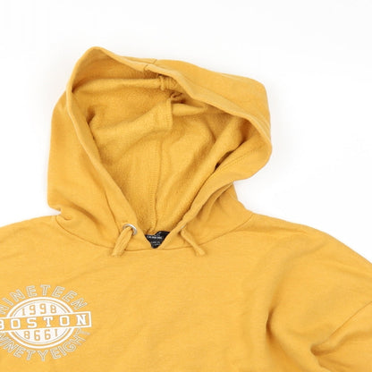 New Look Girls Yellow   Pullover Hoodie Size 10-11 Years  - cropped