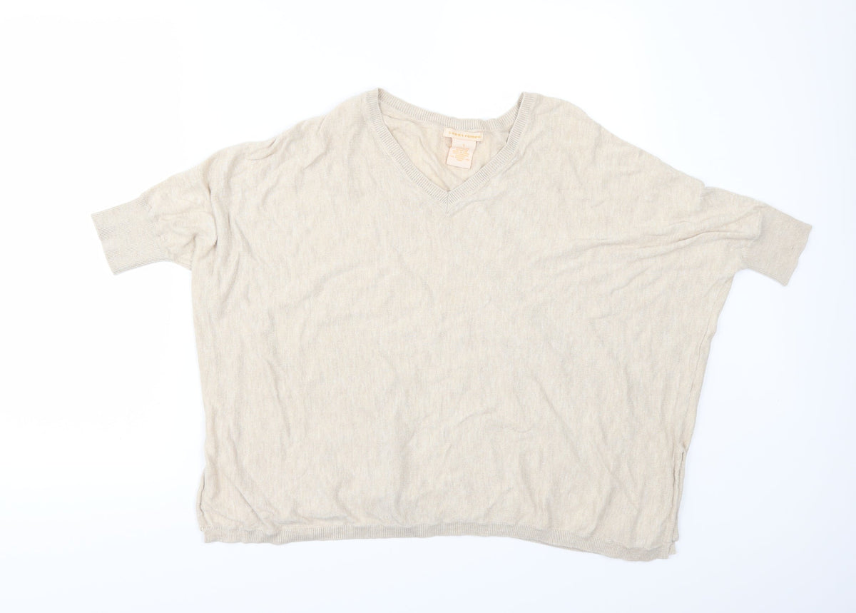 Sweet Romeo Womens Beige   Pullover Jumper Size S