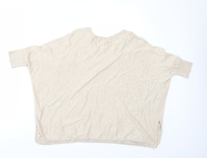 Sweet Romeo Womens Beige   Pullover Jumper Size S