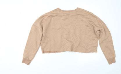 Primark Womens Beige   Pullover Sweatshirt Size S  - cropped