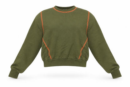 Womens UK Size 6 ASOS Green Pullover Sweatshirt